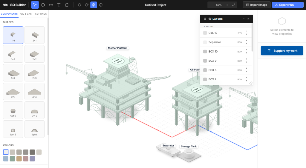 Isometric View Application Interface